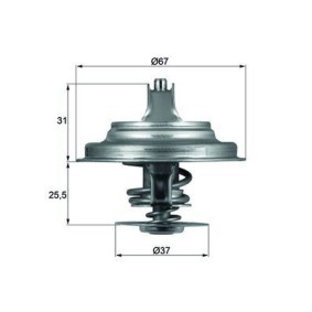 MAHLE Thermostaat, koelvloeistof TX 25 80D