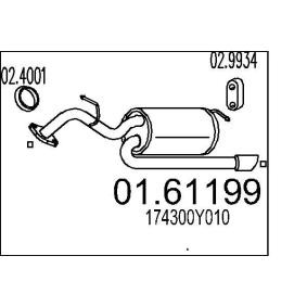 MTS Silenciador trasero 01.61199