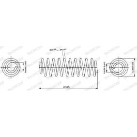 Spletna trgovina z MONROE Vijacna vzmet-vzmetenje podvozja SP3982