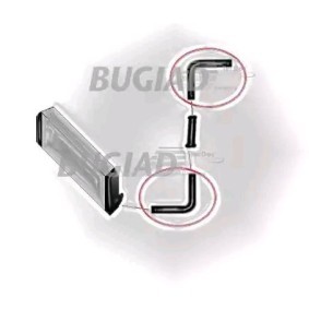 BUGIAD Gaine de suralimentation Intercooler, échangeur, gauche 88792