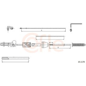 COFLE Cable del acelerador 10.1178