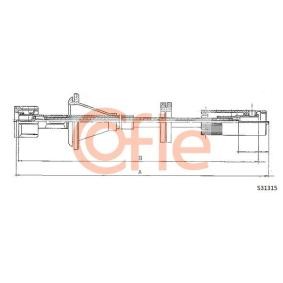 COFLE Speedometerkabel S31315