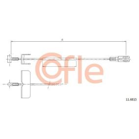 COFLE Cable de freno de mano 11.6815