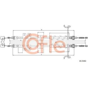 COFLE Hand brake cable 10.5342