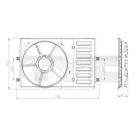 TYC Support, ventilateur de radiateur 837-0035-1