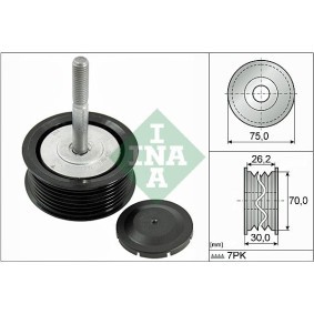 INA Deflection / Guide Pulley, v-ribbed belt 532 0792 10