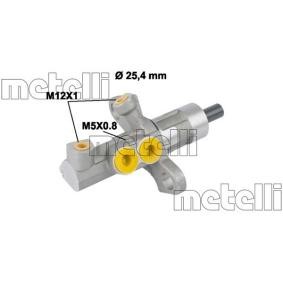 METELLI Hauptbremszylinder D1: 25,40 mm, Aluminium 05-0811