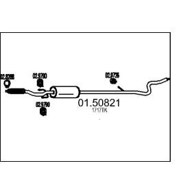 Купить MTS Средний глушитель выхлопных газов 01.50821