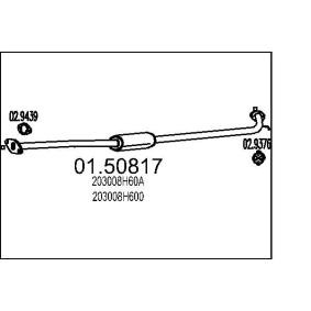 01.50817 silencieux intermédiaire MTS Nissan VANETTE