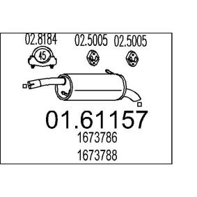 MTS Silencieux arrière 01.61157