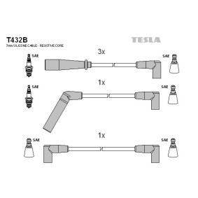 TESLA Sytytysjohtosarja T432B