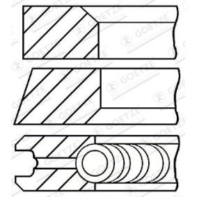 Купить GOETZE ENGINE Комплект поршневых колец 08-123407-00