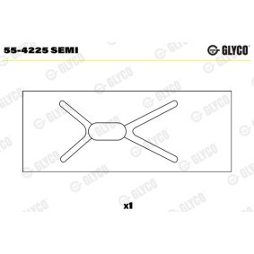 GLYCO Lagerbuchse, Pleuel 55-4225 SEMI