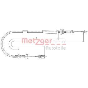 METZGER Throttle cable 10.1011