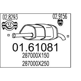 MTS Bakre eksospotte 01.61081