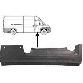 d'origine Opel MONZA VAN WEZEL Bas de caisse 1651102