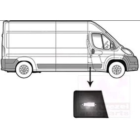 VAN WEZEL Listón embellecedor / protector, panel lateral 1651408