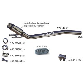 ERNST Tuyau d'échappement 177467