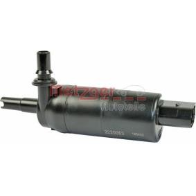 METZGER Waschwasserpumpe, Scheinwerferreinigung vorne 2220053