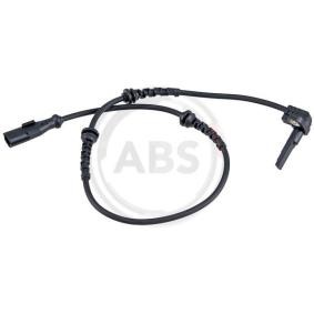 A.B.S. ABS-Sensor aktiver Sensor, 620mm, 725mm, 38mm, schwarz 31466