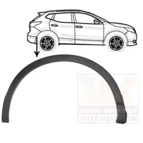 VAN WEZEL Skärmbreddare till höger bak 3391524