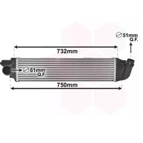 VAN WEZEL Intercooler 37004622