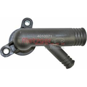 METZGER Kylmedelsfläns Cylindriskt huvud, på växellådssidan, med tätning 4010071