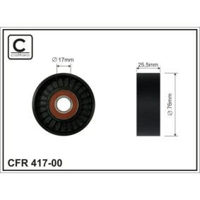 CAFFARO Натяжной ролик, поликлиновой ремень 76мм 417-00