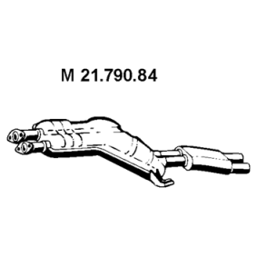 originais BMW Série 3 EBERSPÄCHER Silenciador central 21.790.84