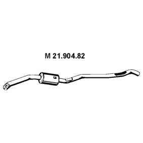 originais BMW Série 3 EBERSPÄCHER Panela de escape central 21.904.82