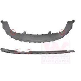 VAN WEZEL Spoilerlippe vorne 4924500