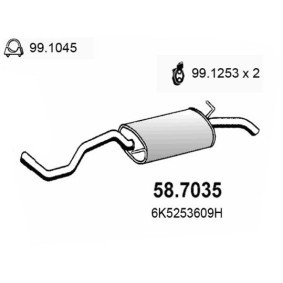 ASSO Endschalldämpfer 58.7035