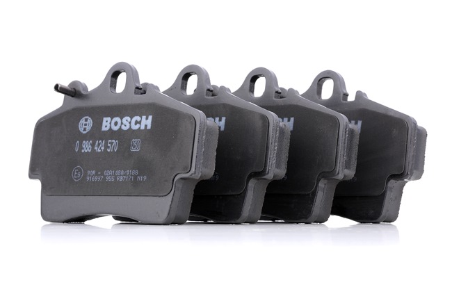 BOSCH 0 986 424 570 Kit de plaquettes de frein, frein à disque avec tôle anti-bruit, avec instructions de montage PORSCHE CAYMAN ac 2003