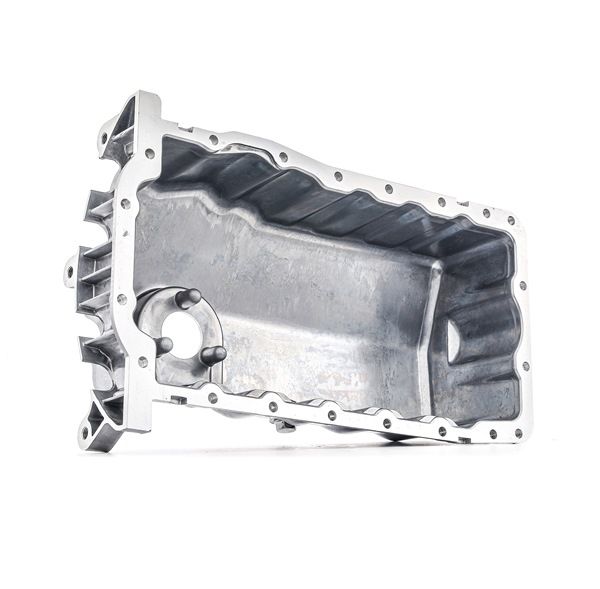 RIDEX 592O0004 Ölwanne mit Ölablassschraube, Aluminium, ohne Sensor, ohne Ölwannendichtung, mit Bohrung für Ölstandsensor, mit Dichtring SKODA KODIAQ Bj 1998
