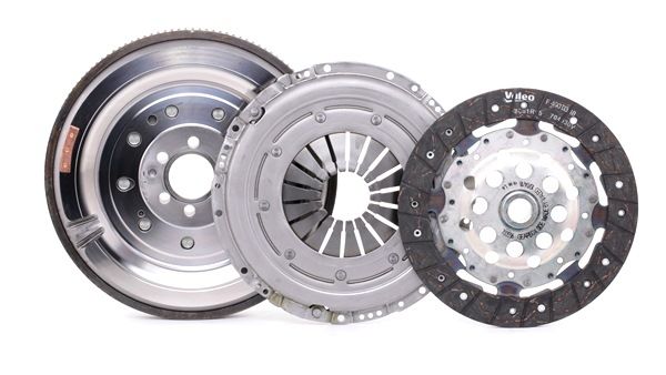 VALEO 837073 Kupplungssatz mit Schwungrad, mit Schraubensatz, mit Sicherungsschraubensatz, mit Kupplungsscheibe, mit Ausrücklager, mit Kupplungsdruckplatte, für Motoren mit Zweimassenschwungrad, 228mm SKODA KODIAQ Bj 1992