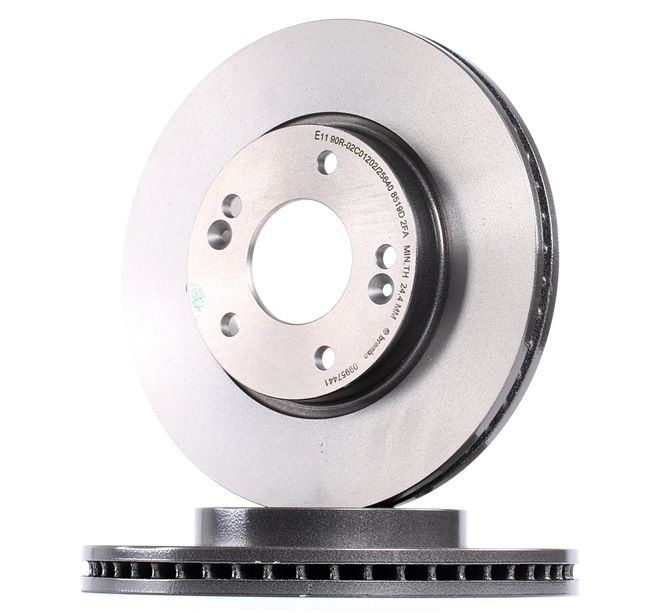 BREMBO 09.9574.41 Disque de frein ventilé de l'intérieur, revêtu, 26mm KIA CEE'D ac 2000