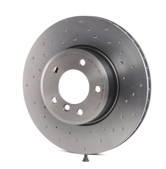BREMBO 09.9172.1X Disco de freno Perforado/ventil. int., revestido, altamente carbonizado, 30mm BMW Serie 5 ac 1996