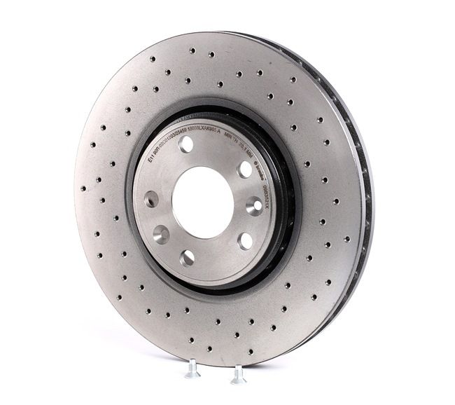 BREMBO 09.B352.1X Disco de freno Perforado/ventil. int., revestido, altamente carbonizado, 28mm RENAULT LAGUNA ac 1996