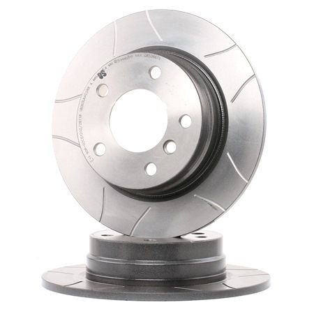 BREMBO Disco de freno 08.5366.76 Ranurado, Macizo, revestido, 10mm para BMW 3 Touring (E36) ac 1995