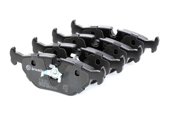BREMBO Jogo de pastilhas para travão de disco P 06 013 preparado para indicador de aviso de desgaste, com grampo do êmbolo para BMW 3 Sedan (E36) ac 1992