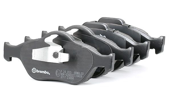 BREMBO P 24 055 Bremsbelagsatz, Scheibenbremse exkl. Verschleißwarnkontakt, 150,1mm FORD KA Bj 1996