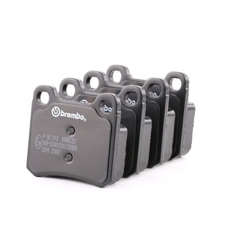 BREMBO P 50 013 Kit de plaquettes de frein, frein à disque contact de signal d'usure exclu MERCEDES-BENZ Série 123 ac 1992