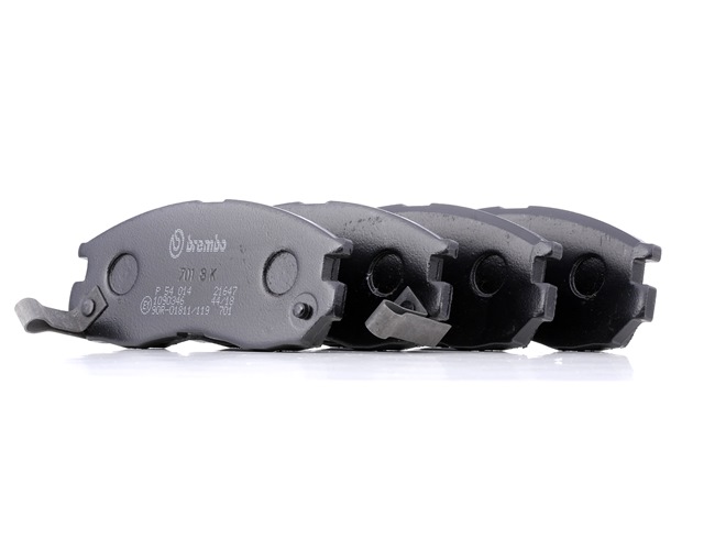 BREMBO P 54 014 Bremsbelagsatz, Scheibenbremse mit akustischer Verschleißwarnung MITSUBISHI ECLIPSE Bj 1997