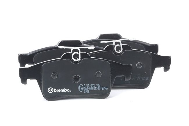 BREMBO P 59 042 Bremsbelagsatz, Scheibenbremse für Verschleißwarnanzeiger vorbereitet FORD TOURNEO CONNECT Bj 2001