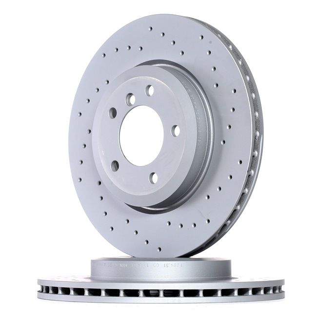 ZIMMERMANN 150.1294.52 Brake Disc Internally Vented, Perforated, Coated, High-carbon, 25mm BMW Z4 MY 1998