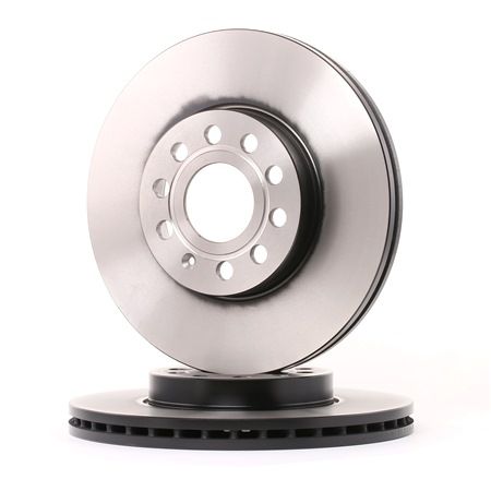 TRW Bremsscheibe DF4295 belüftet, lackiert, hochgekohlt, 25mm VW TOURAN (1T1, 1T2) Bj 2007