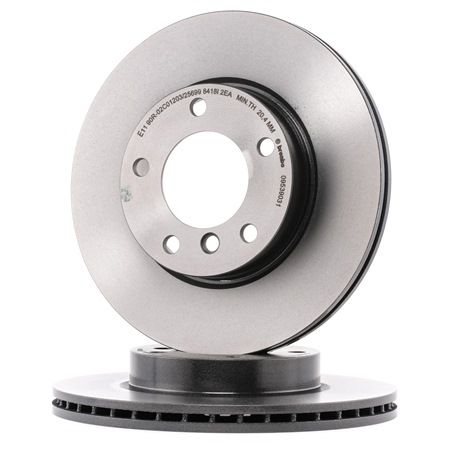 BREMBO 09.5390.31 Brake Disc Internally Vented, Coated, High-carbon, 22mm BMW Z4 MY 2000