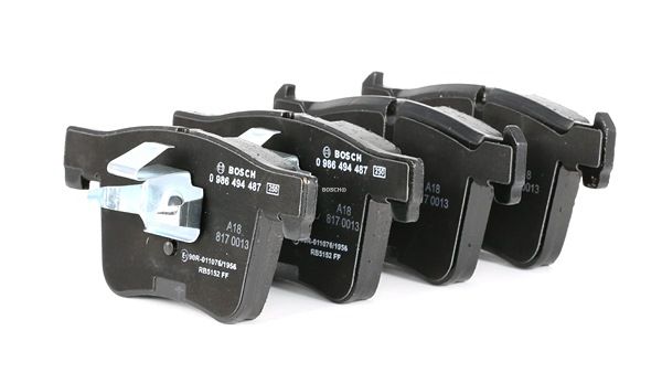 BOSCH Juego de pastillas de freno 0 986 494 487 con clip de émbolo, Chapa antichirridos para BMW 3 Touring (F31) ac 2018