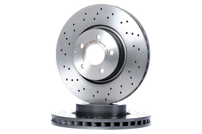 BREMBO Disque de frein poinçonné/ventilé, revêtu, à haute teneur en carbone, 32mm 09.A621.31