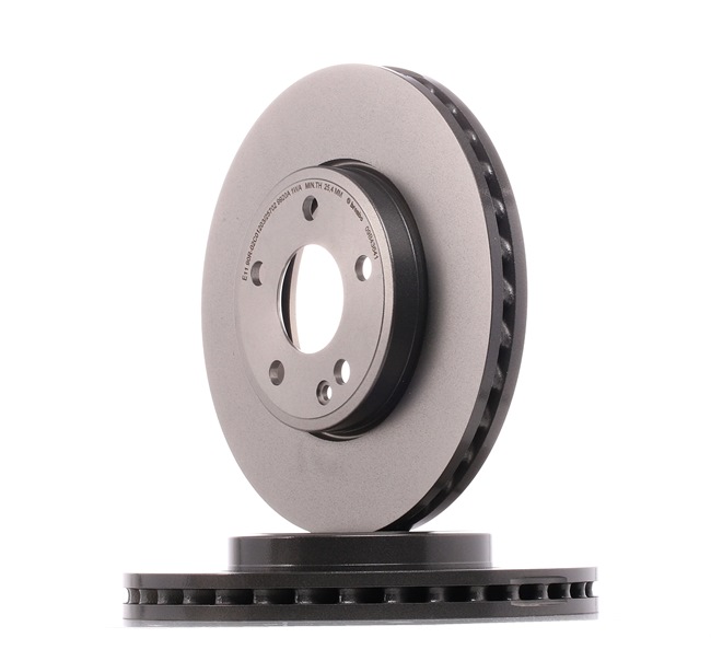 BREMBO Disque de frein ventilé de l'intérieur, revêtu, à haute teneur en carbone, 28mm 09.B436.41